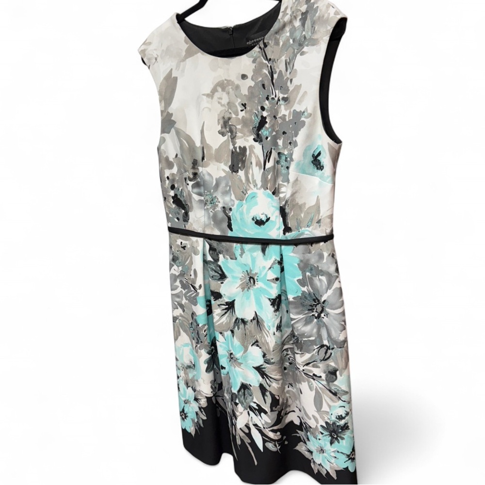 Connected Apparel Floral Sheath Dress - Size 10 - Picture 3 of 7